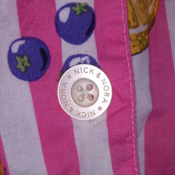 Nick & Nora Striped Summer Fruit Pajamas set - Picture 6 of 8